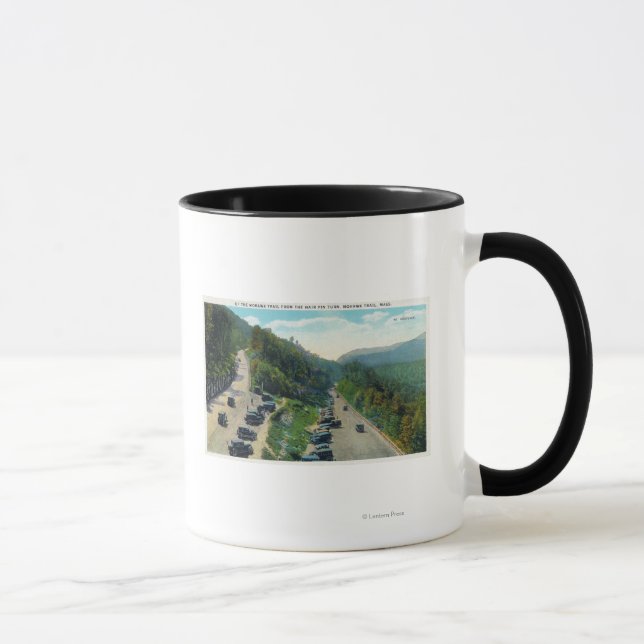 Taza Arriba el sendero desde el Pin del pelo, estaciona (Derecha)