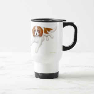 Taza arrogante del viaje del perro de aguas de rey