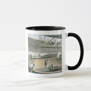 Taza Arrollando el telégrafo telegrafíe en los tanque