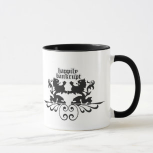 Taza arruinada de Pengi Apados feliz