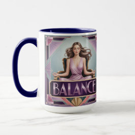 Taza Art Deco Balance Meditation Mug