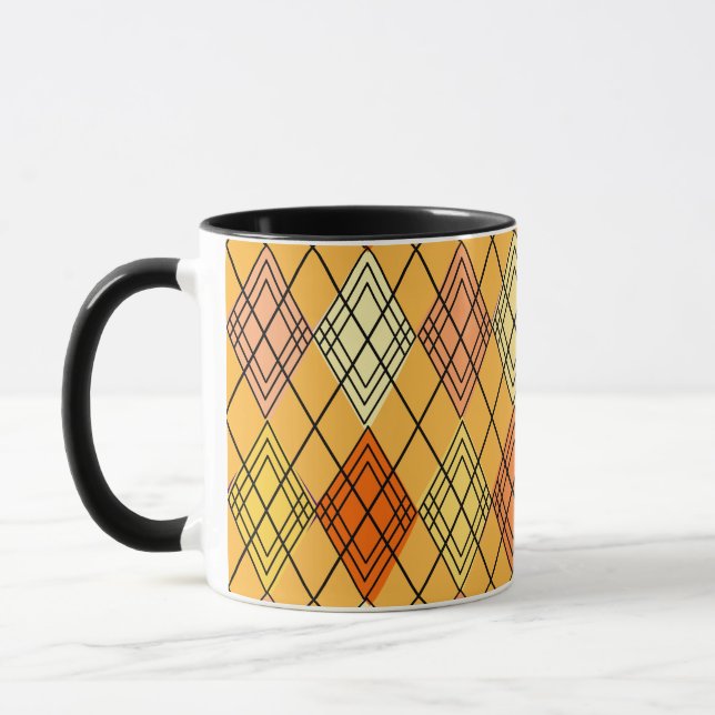 Taza Art Deco Citrus Argyle (Izquierda)