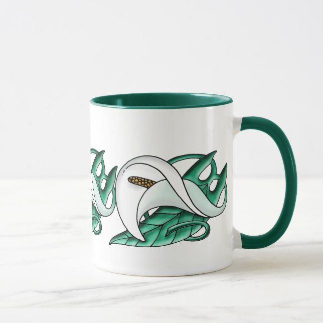 Taza Art Nouveau calla lily (Derecha)