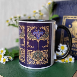 Taza Art Nouveau de Blue Lily
