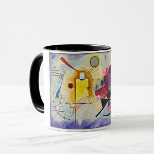Taza Arte abstracto Amarillo Rojo Azul Wassily Kandinsk