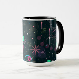 Taza Arte abstracto: Cielos de invierno