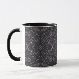 Taza Arte abstracto de acuarela negra oscura de la muer