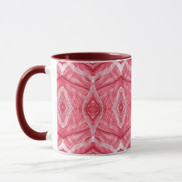 Taza Arte abstracto de acuarela rojo claro Psychomachia