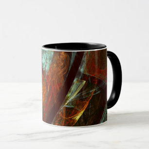 Taza Arte abstracto de división de tiempo