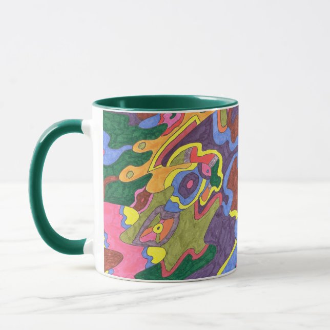 Taza Arte abstracto de "oro" (Izquierda)