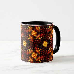 Taza Arte abstracto moderno boho elegante dorado patrón