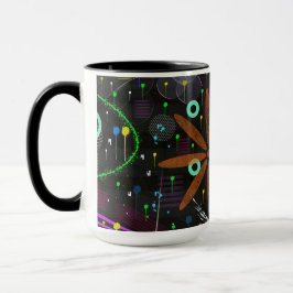 Taza Arte abstracto: Satélite