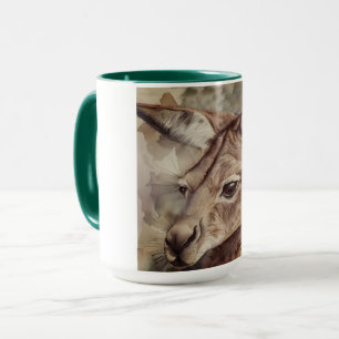 Taza Arte acuarela de canguro