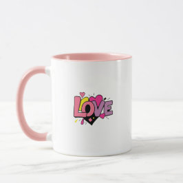 Taza Arte Acuarela Moderno del Día de San Valentín