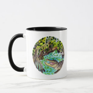 Taza Arte acuático del Parque Nacional Everglades