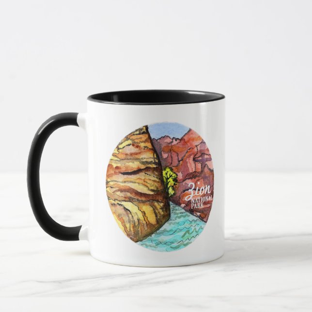 Taza Arte acuático del Parque Nacional Zion (Izquierda)