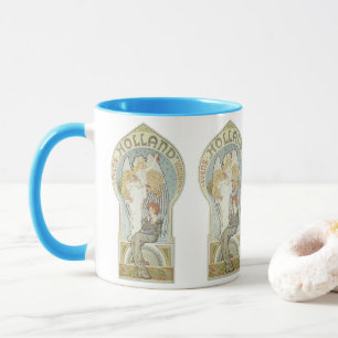 Taza Arte antiguo Art Nouveau, Holland Levensverzekerin