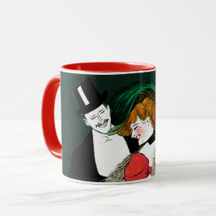 Taza Arte Antiguo Modernista, Moda Italiana Amor Romanc