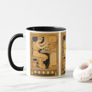 Taza Arte Antiguo Moderno, El Amor Conquista a Todos Ci