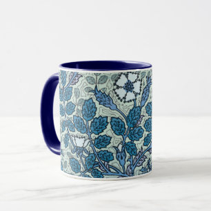 Taza Arte Antiguo Moderno, Flores de Rosa Silvestre en