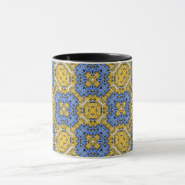 Taza Arte calidoscopio del volumen once veinticuatro