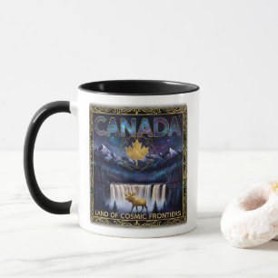 Taza Arte Celestial de la Naturaleza Cósmica de Canadá