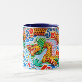 Taza Arte colorido chino de la pared