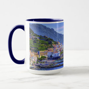 Taza Arte colorido de la foto de Amalfi Italia Europa