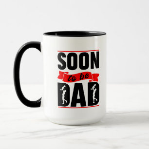 Taza Arte con palabras geniales para futuro papá