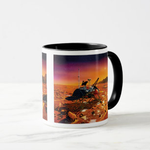 Taza Arte conceptual de artista de lander polar de la N
