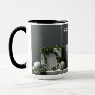 Taza Arte Concreto de Botánica Brutalista Industrial