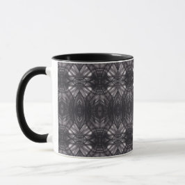 Taza Arte de acuarela abstracta Umbral Negro