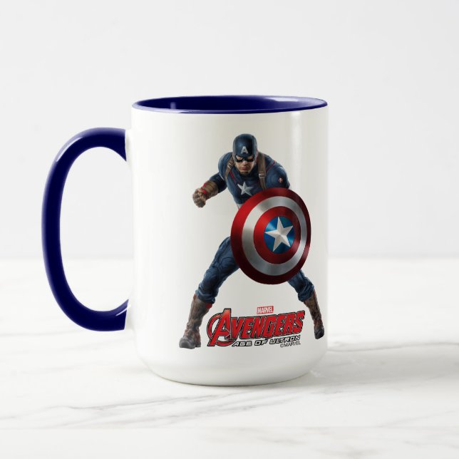 Taza Arte de caracteres Capitán América (Izquierda)