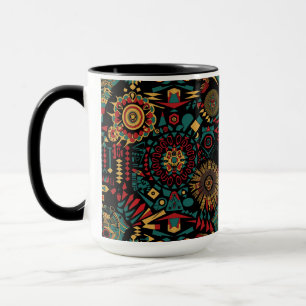Taza Arte de cobalto cultural "Patrones inspirados en e