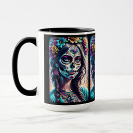 Taza Arte de Cráneo de Azúcar - Elegancia urbana