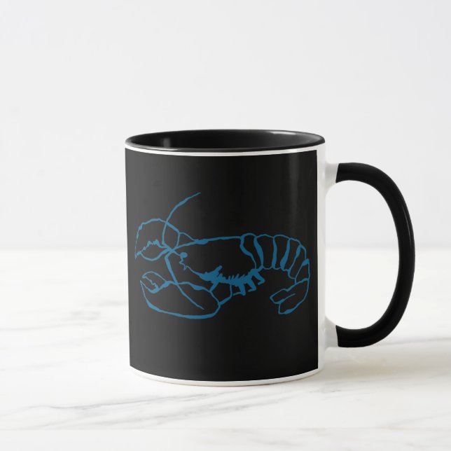 Taza Arte de dibujo sencillo de dibujo del animal marin (Derecha)