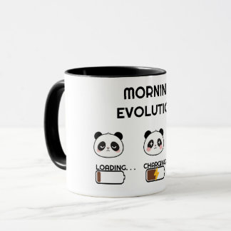 Taza Arte de dibujos animados de nivel de estado de áni