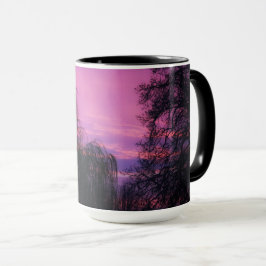 Taza Arte de dios una salida del sol magnífica a través