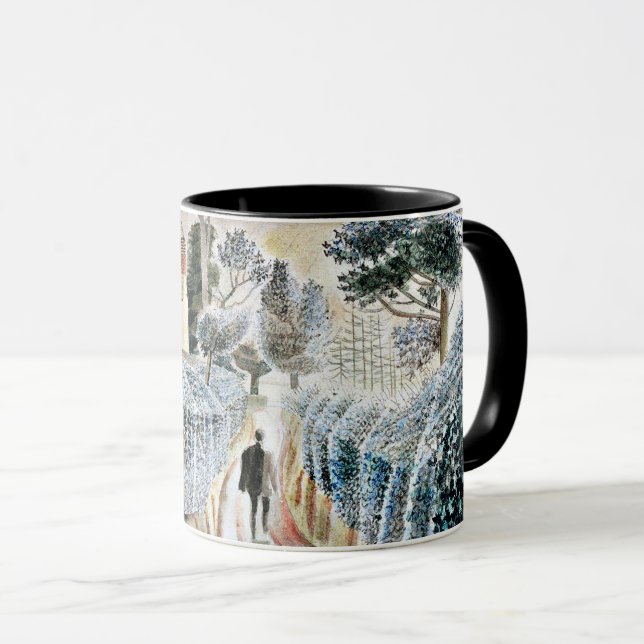 Taza Arte de Eric Ravilious, Tarde Húmeda, (Anverso derecho)