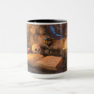 Taza Arte de estudio a la luz de las velas de la academ