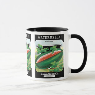 Taza Arte de etiqueta de paquete de semillas vintage, s