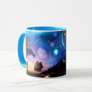Taza Arte de exploración espacial Nave espacial Voyager