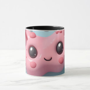 Taza Arte de Fantasía Criatura Kawaii Pastel
