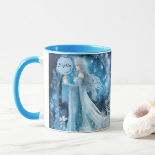 Taza Arte de fantasía de reina de nieve - Diosa mística