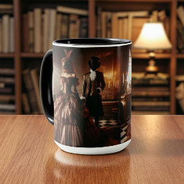 Taza Arte de fantasía steampunk victoriana para máscara