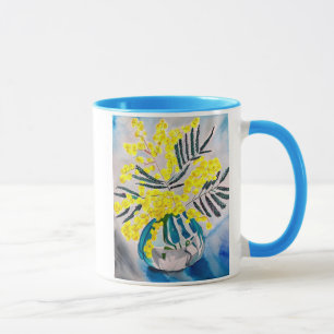 Taza Arte de flores australiano nativo de Wellow