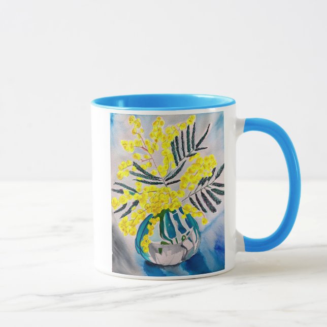 Taza Arte de flores australiano nativo de Wellow (Derecha)