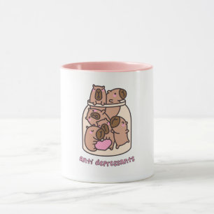 Taza Arte de frasco de carpincho - "Antidepresivos" Cap