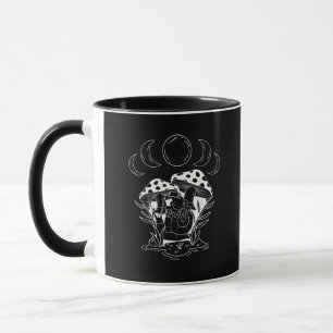 Taza Arte de Hongos Aesthetic Goblincore y Cottagecore