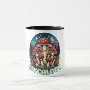 Taza Arte de Hongos del Bosque Encantado